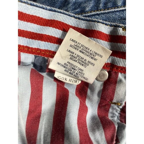 Tommy Hilfiger Women’s American Flag Patchwork Jeans - Size 7 - Picture 4 of 15